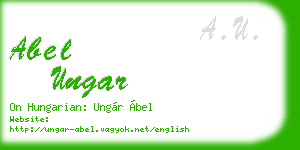 abel ungar business card